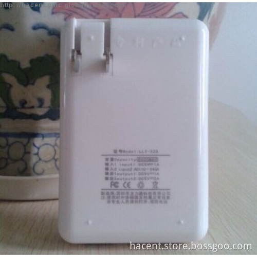 6000mah portable power bank with AC plug for mobile phone and ipad etc